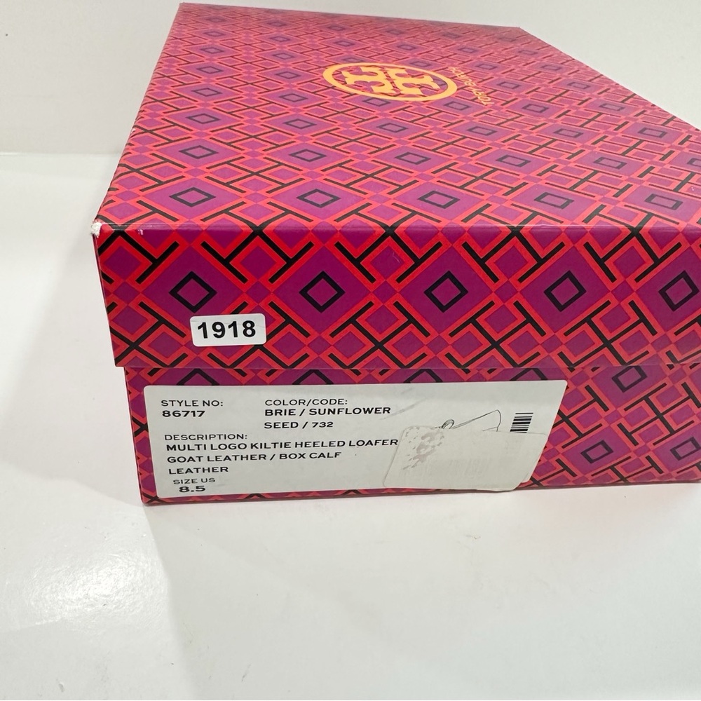 Tory Burch Womens Multi-Logo Kiltie Heeled Loafers Shoes - Picture 14 of 15